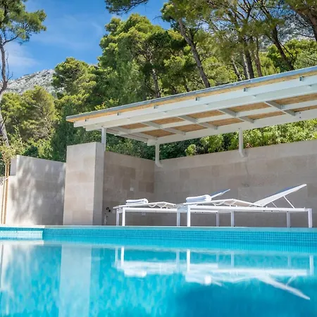 With A Swimming Pool Brela, Makarska - 19345 Apartamento *